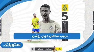 جدول ترتيب هدافي دوري روشن 2024 – 1445