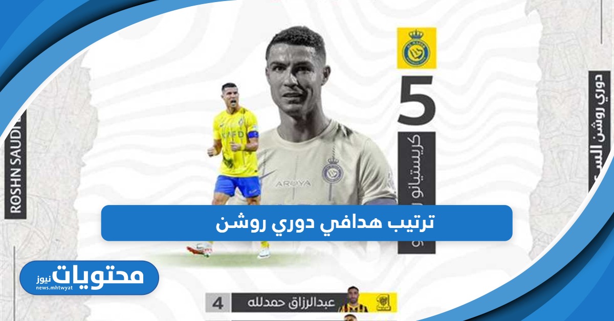 جدول ترتيب هدافي دوري روشن 2024 – 1445