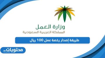 بخطوات سهلة؛ طريقة إصدار رخصة عمل 100 ريال